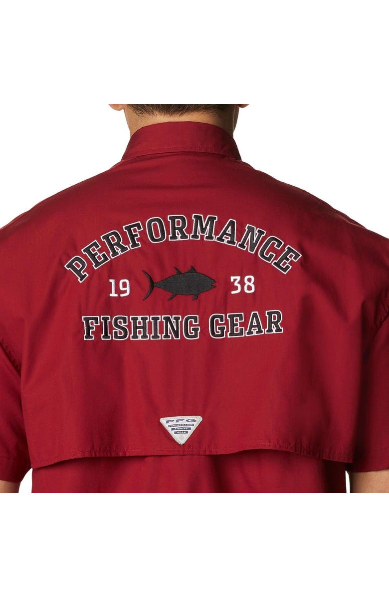 Columbia Men's Columbia Garnet South Carolina Gamecocks Bonehead Button-Up Shirt, Alternate, color, 