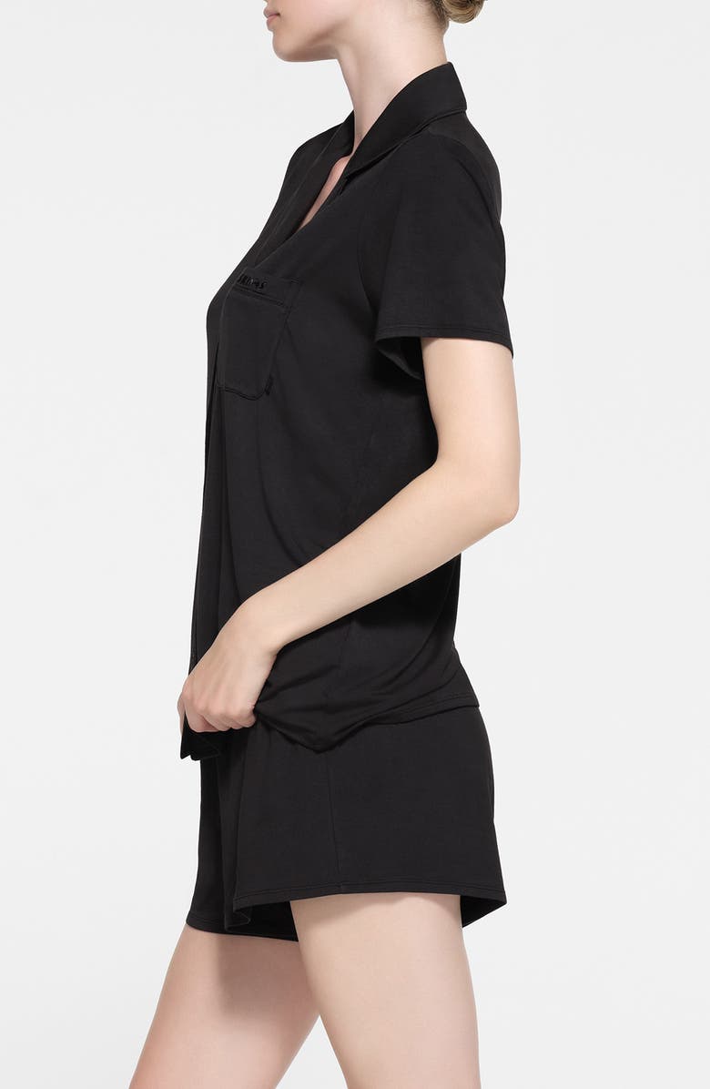SKIMS Short Sleeve Pajamas, Alternate, color, Onyx