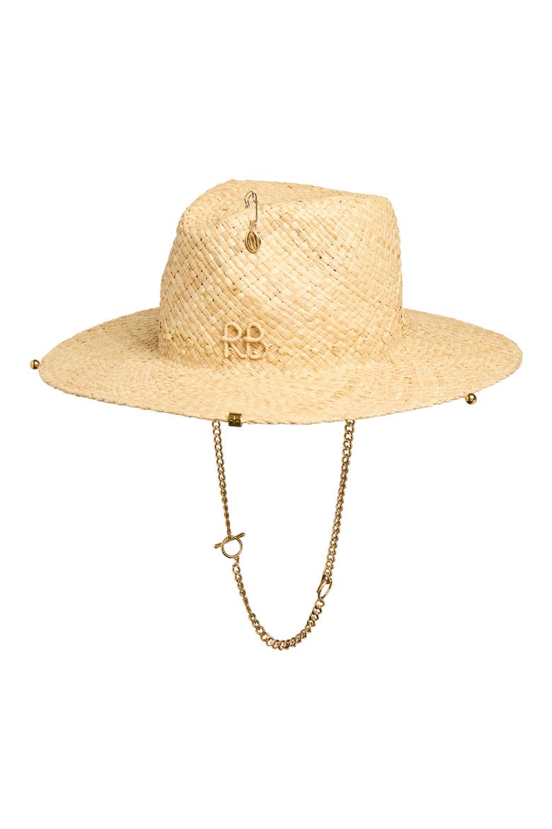 Straw Fedora Hat, Main, color, NATURAL STRAW
