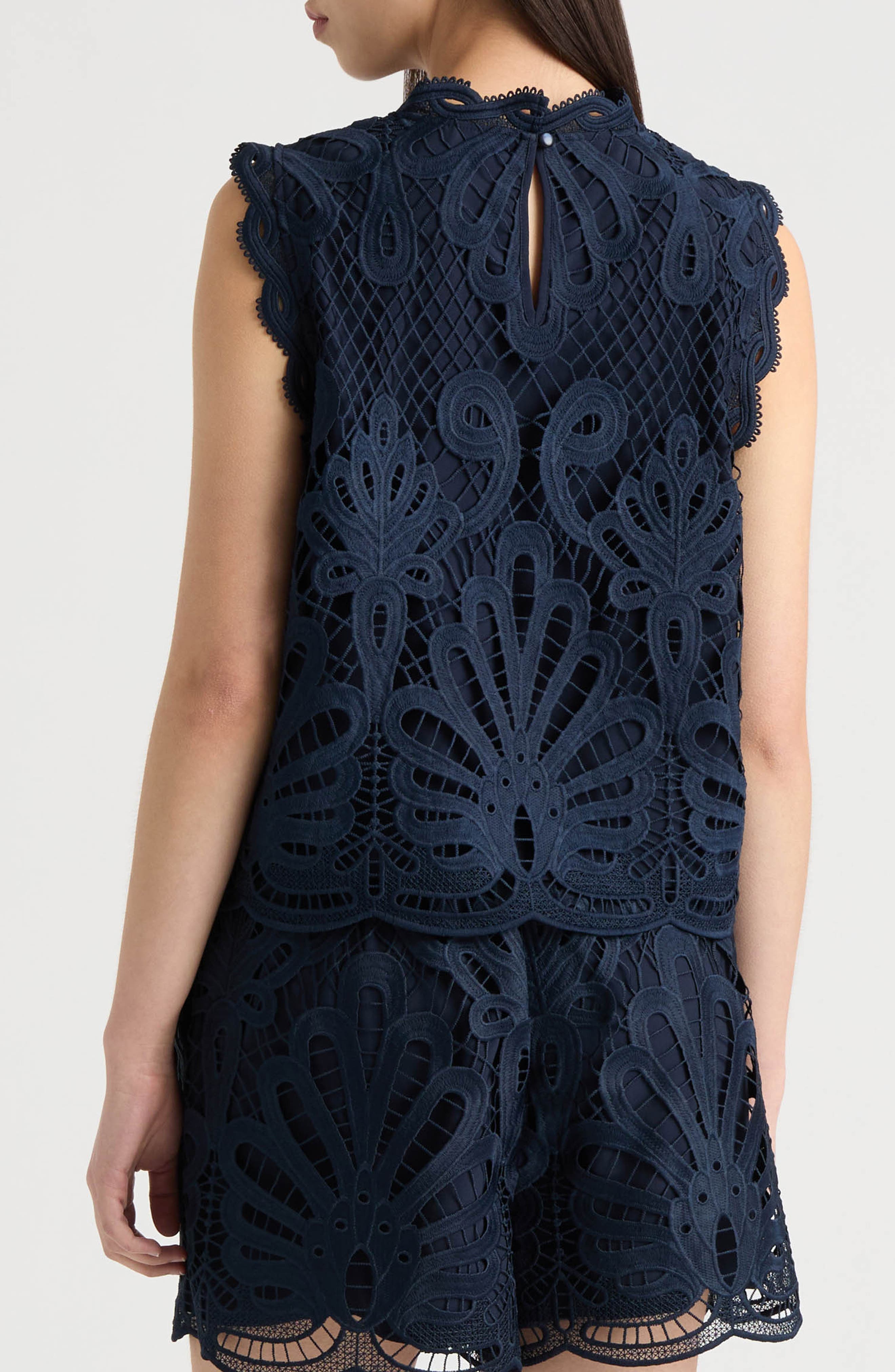 Sleeveless Lace Top - image 4