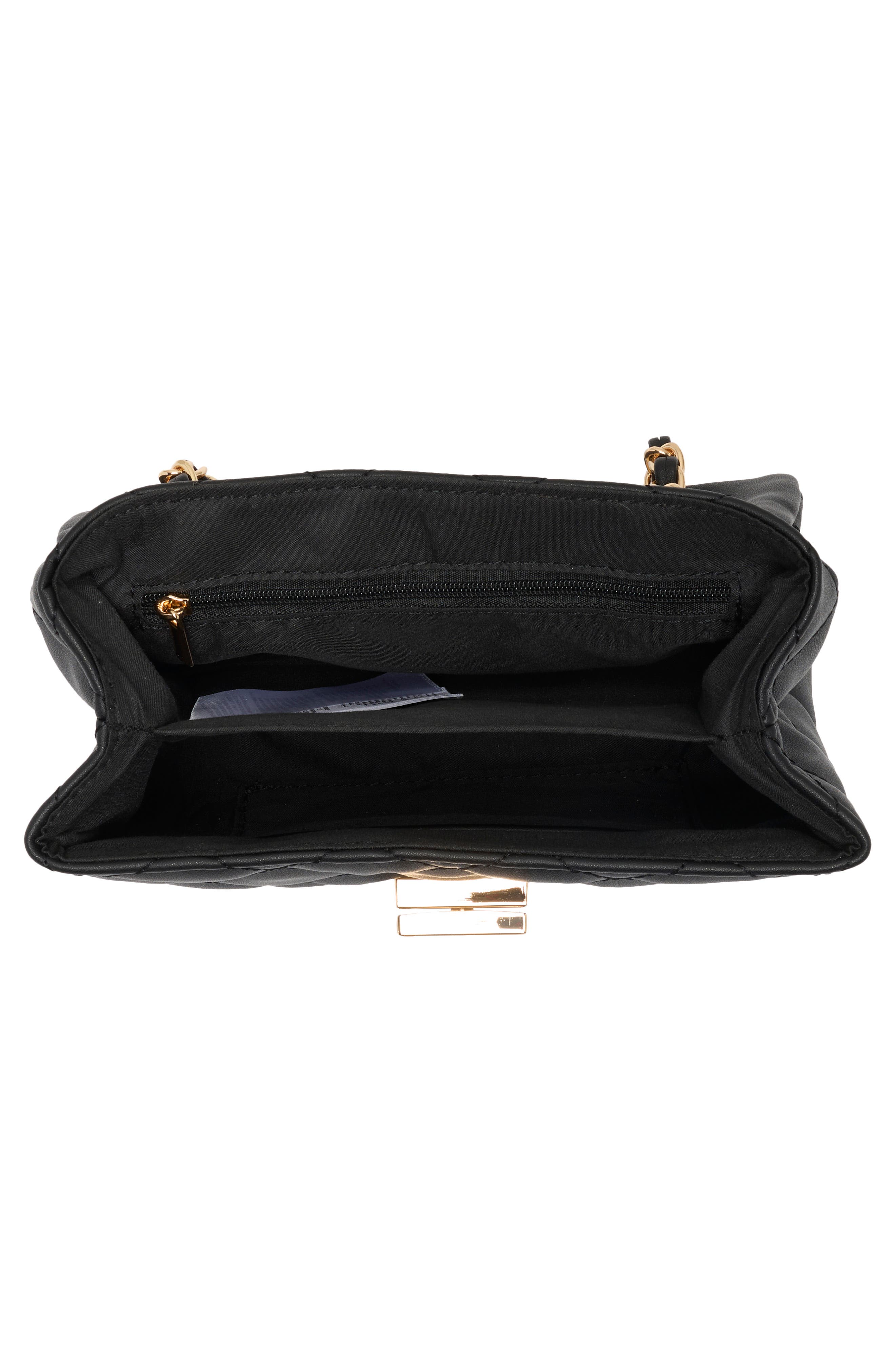 Alnilam Quilted Faux Leather Crossbody Bag, Alternate, color, BLACK OVERFLOW