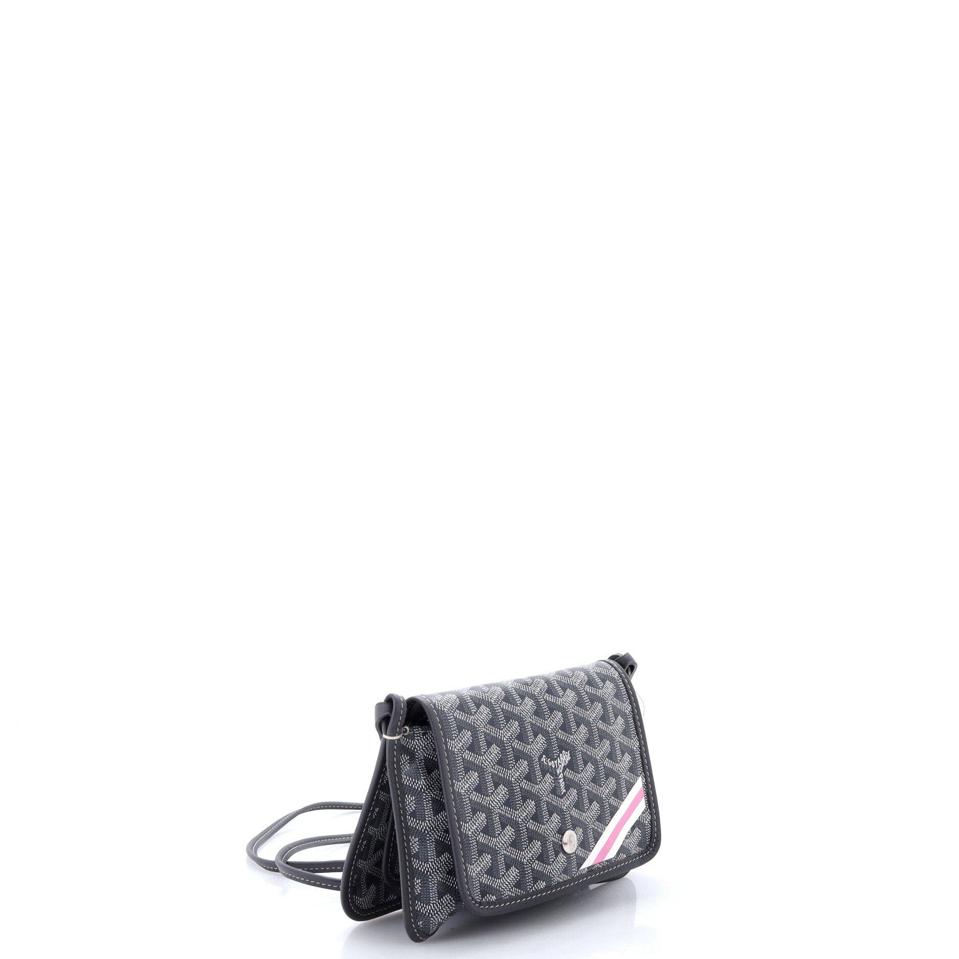 Plumet Clutch Wallet Printed Coated Canvas, Alternate, color, Grey