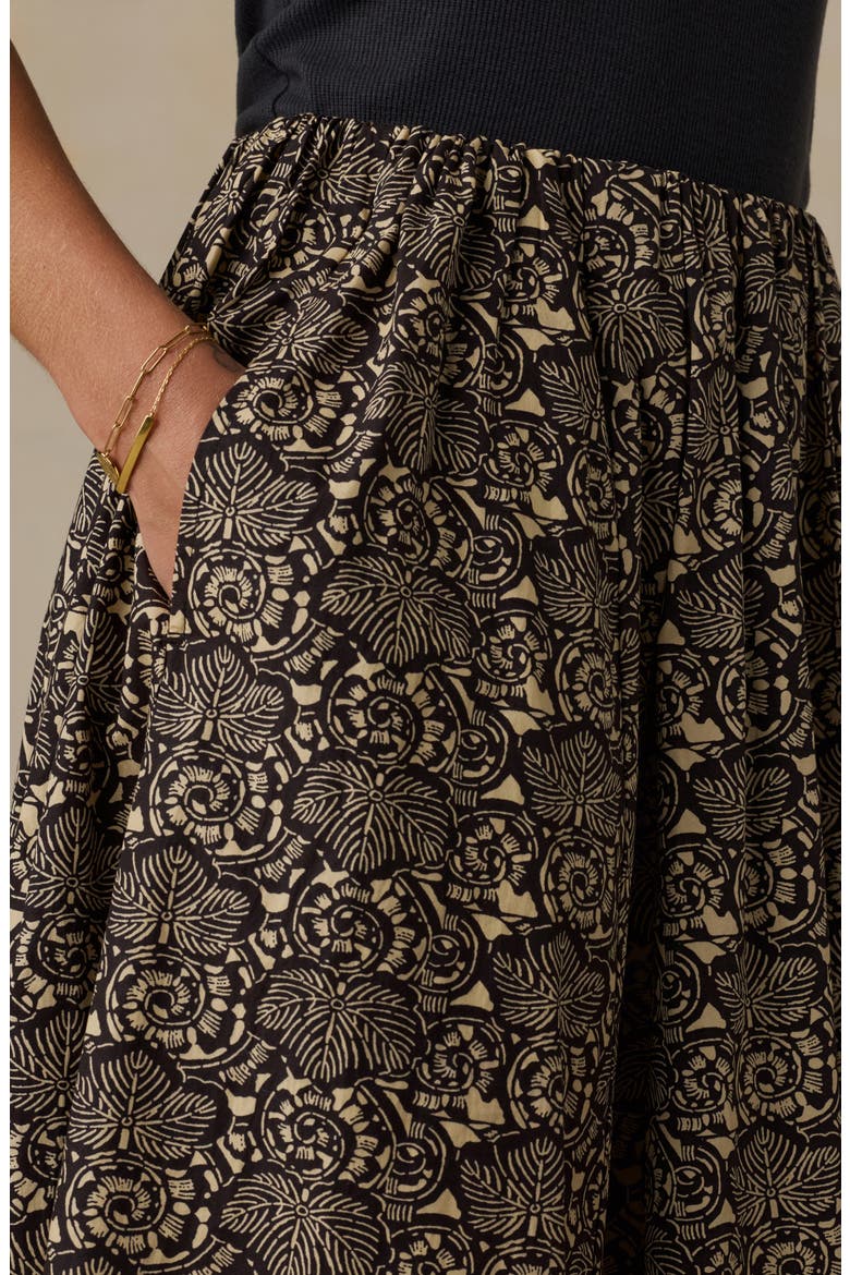 Coastal Poplin Nera Maxi Skirt, Alternate, color, NIGHT BLOOM