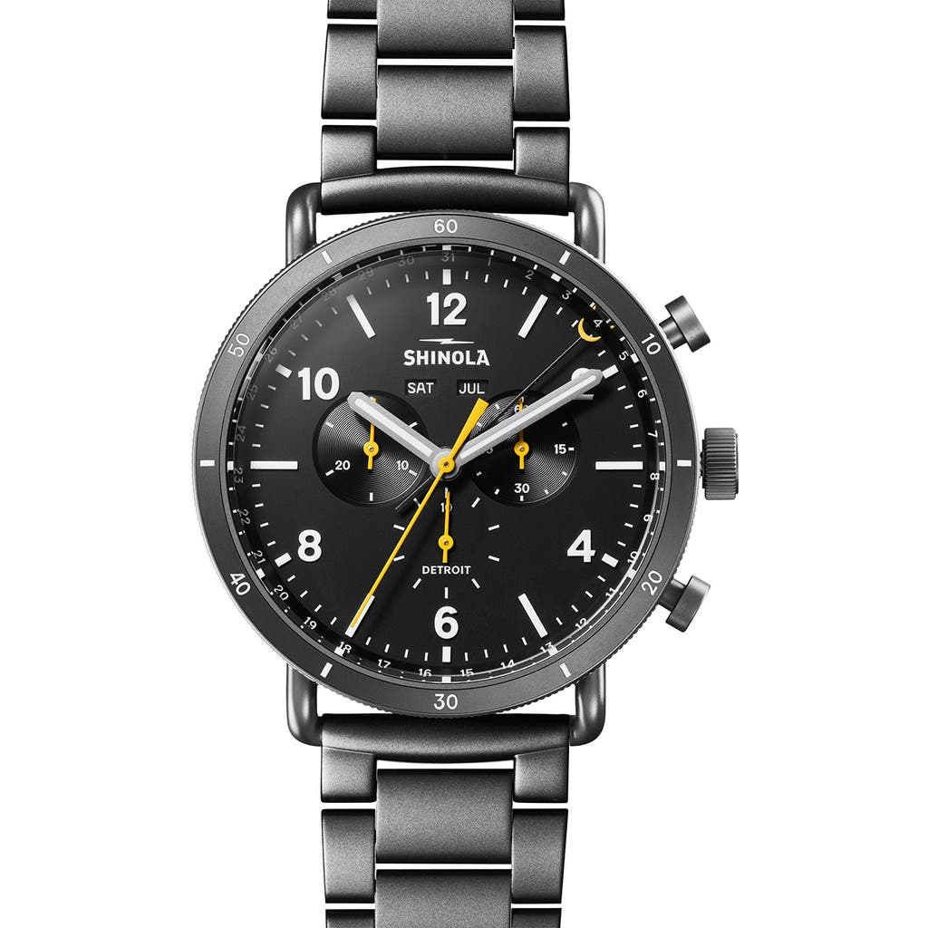 Shinola Canfield Sport Bracelet Watch, 45mm in Black  product