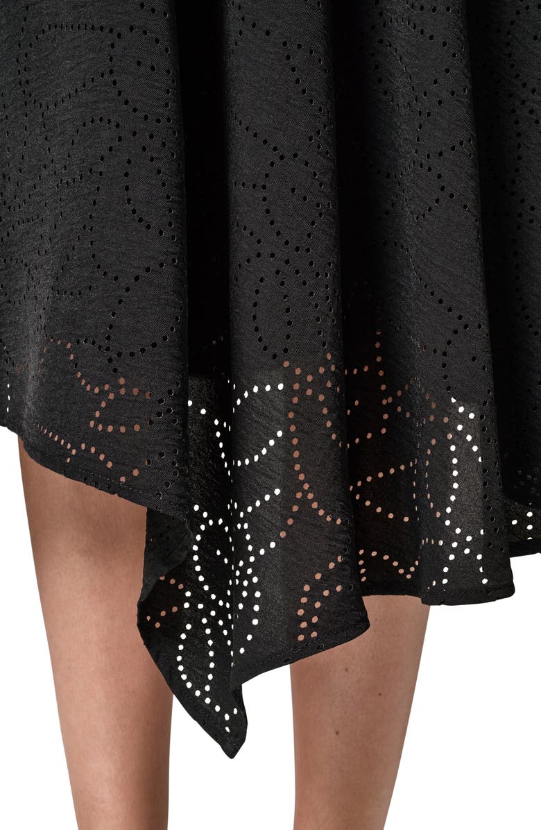 Donna Karan New York Lasercut Handkerchief Hem Skirt, Alternate, color,