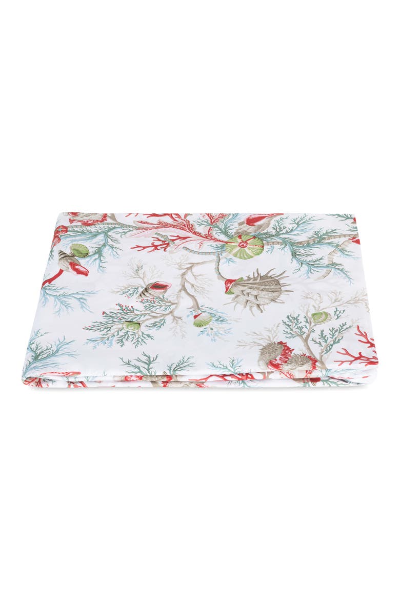Del Tesoro Fitted Sheet, Main, color, CORAL
