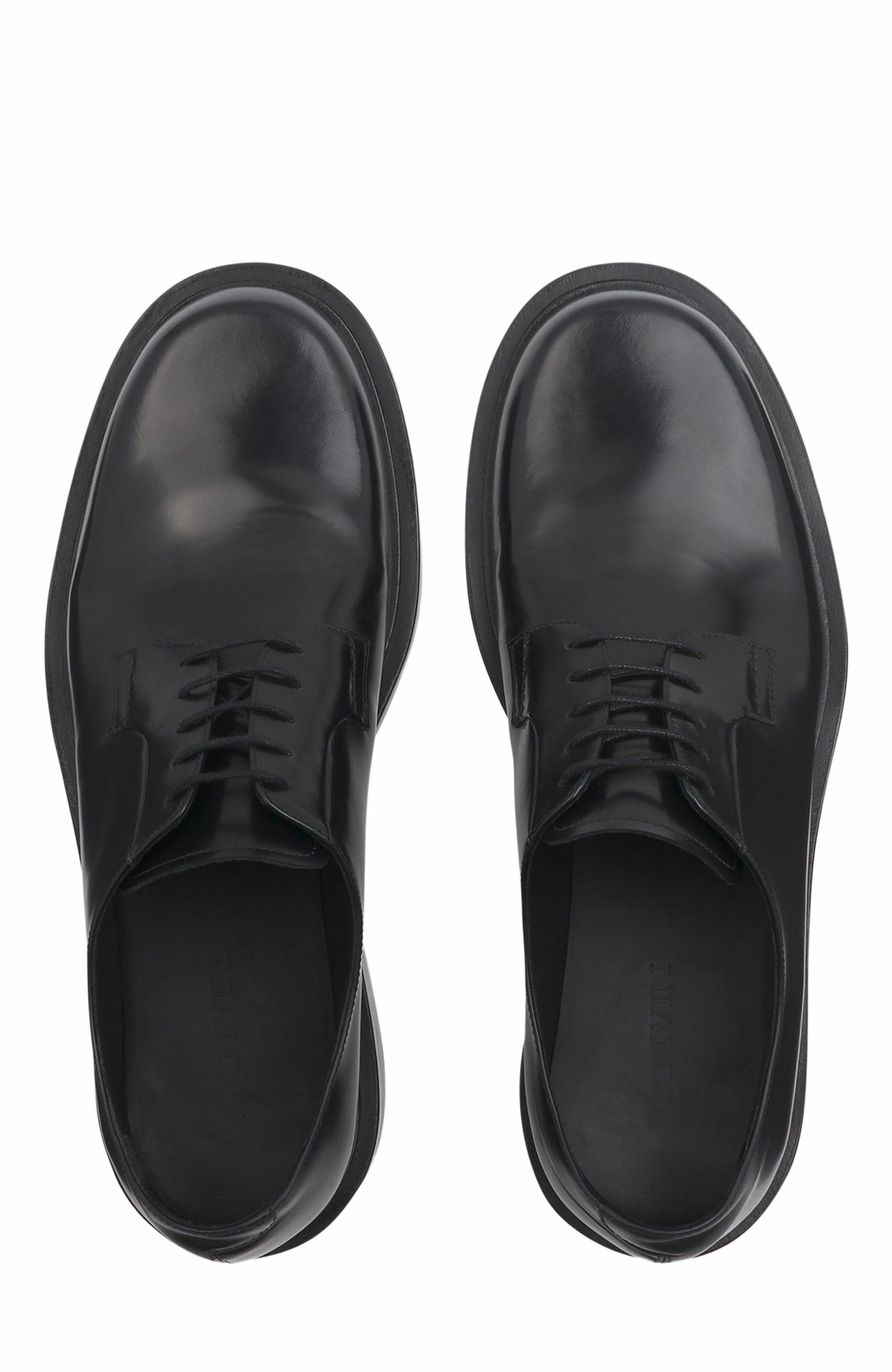 Lanvin Banjo Leather Richelieu, Alternate, color, 