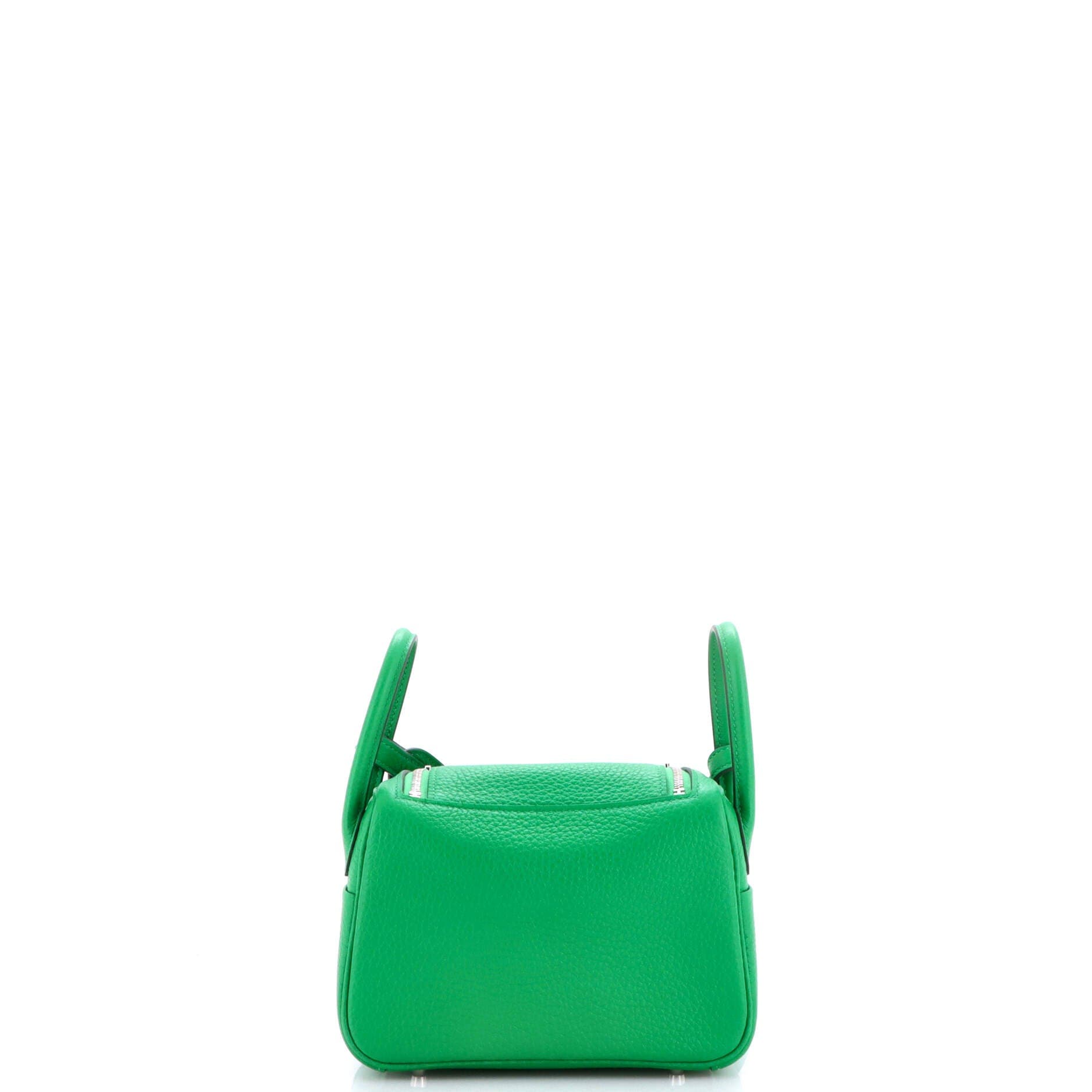 Pre-Owned Hermes Lindy Bag Clemence Mini, Alternate, color, Green