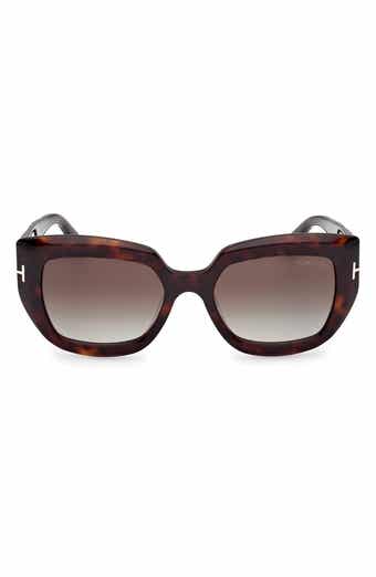 TOM FORD Saltzman 53mm Gradient Butterfly Sunglasses