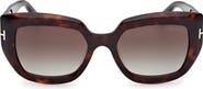 TOM FORD Saltzman 53mm Gradient Butterfly Sunglasses