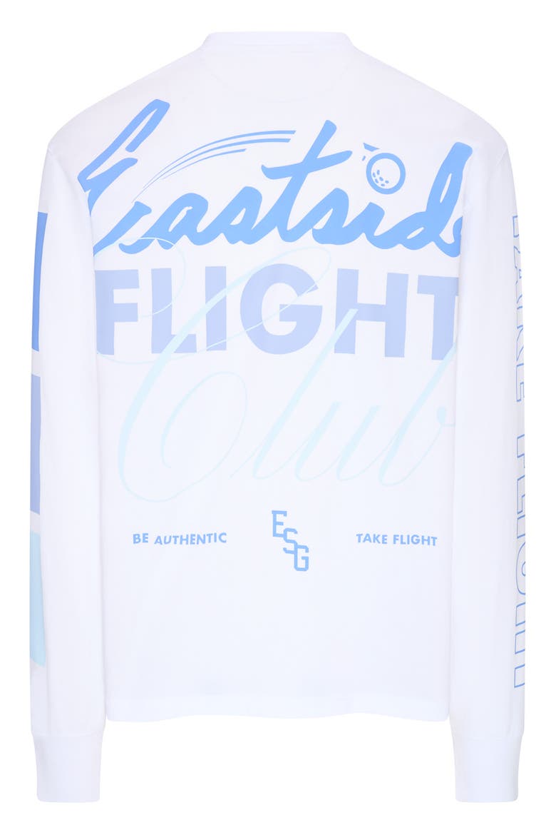 Flight Club Long Sleeve Graphic T-Shirt, Alternate, color, BRIGHT WHITE