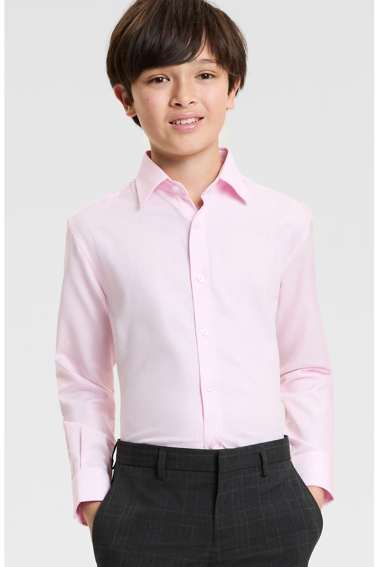 Kids' Button-Up Shirt, Main, color, PINK