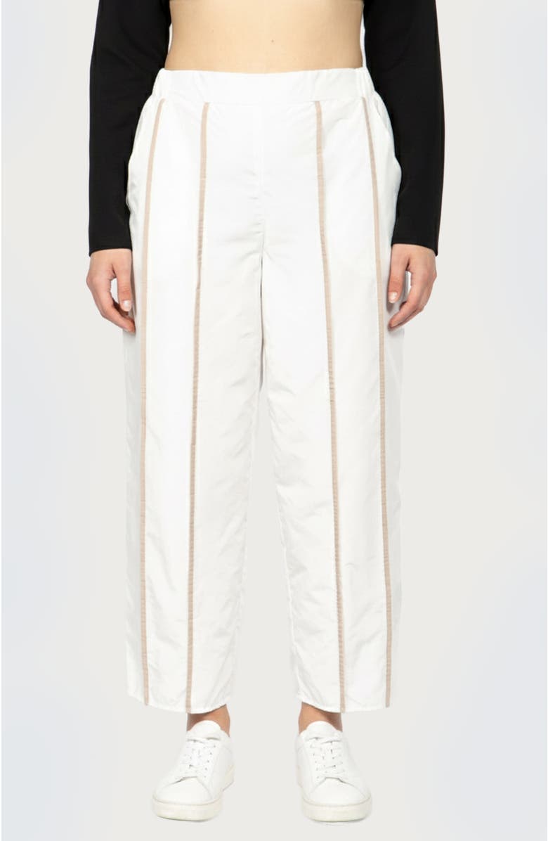 LUUKAA Jasper Memory Taffeta Pants with Liner, Main, color, Ecru