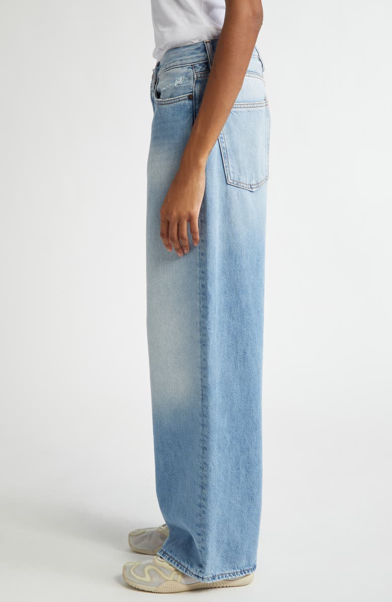 Acne Studios 1981 Distressed Baggy Fit Jeans, Alternate, color, Light Blue 228