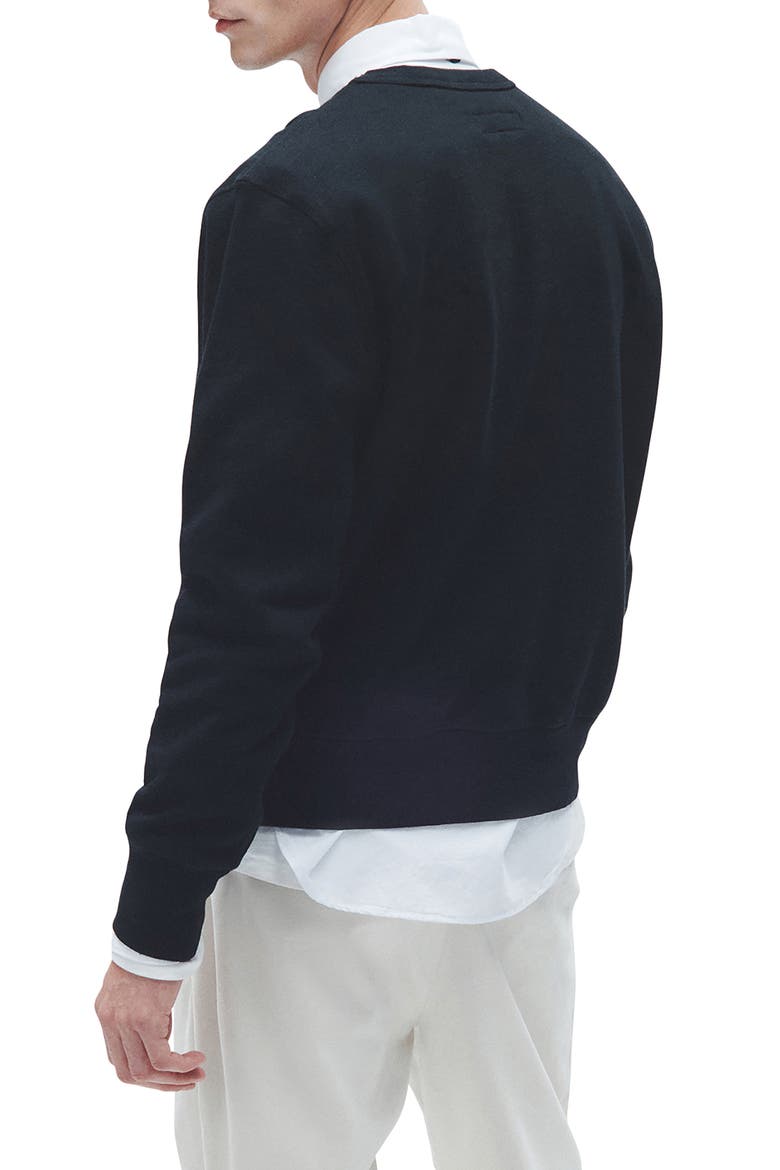 Monster Crewneck Sweatshirt, Alternate, color, BLACK