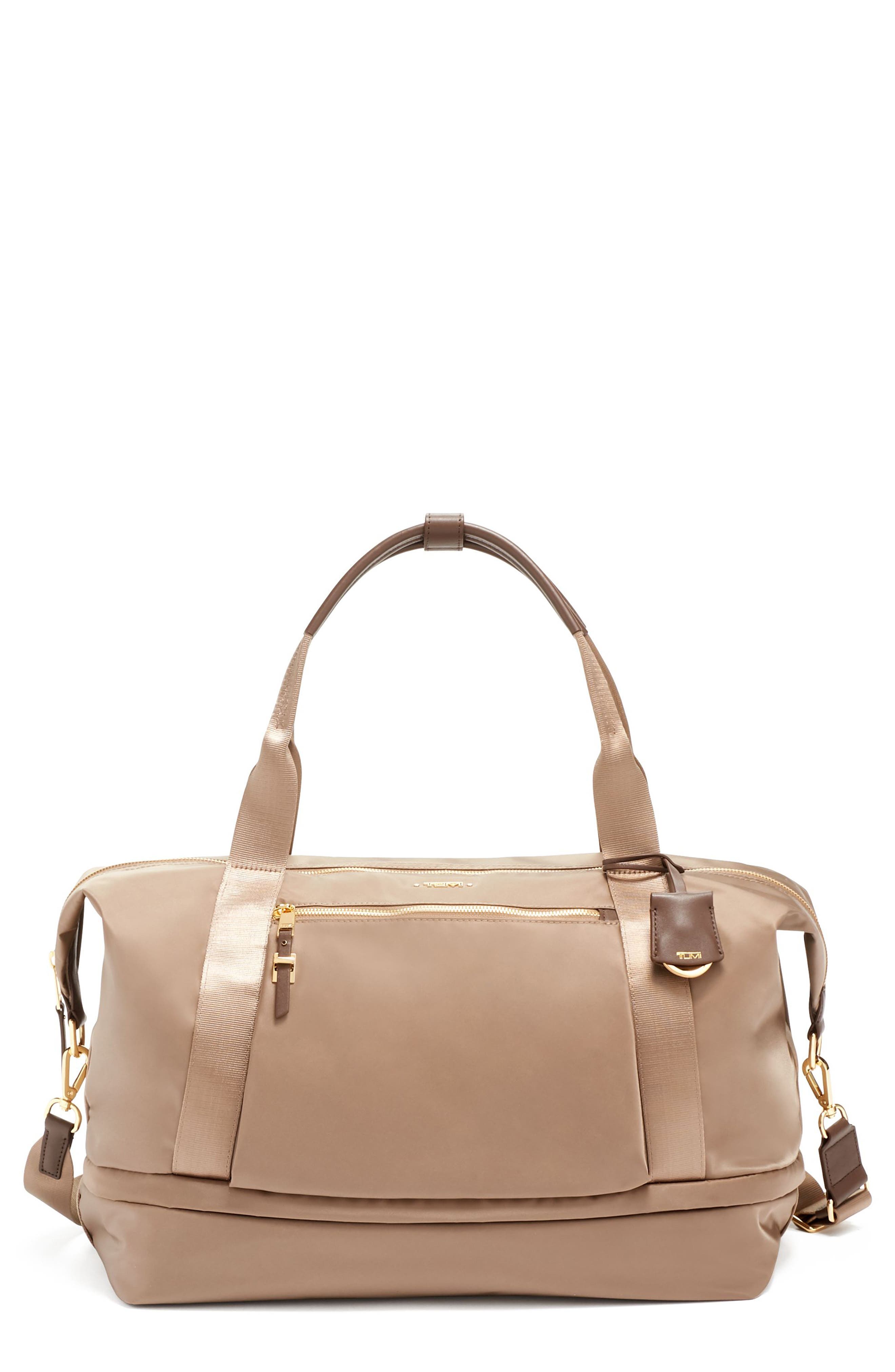 Voyageur Dorsten Nylon Duffle, Main, color, FOSSIL