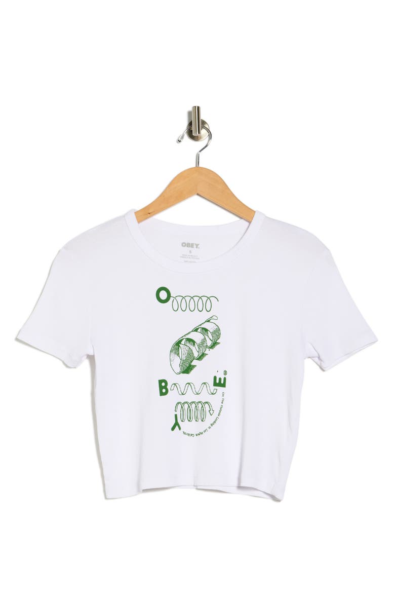 Obey On The Outside Looking In Graphic T-Shirt, Alternate, color, White