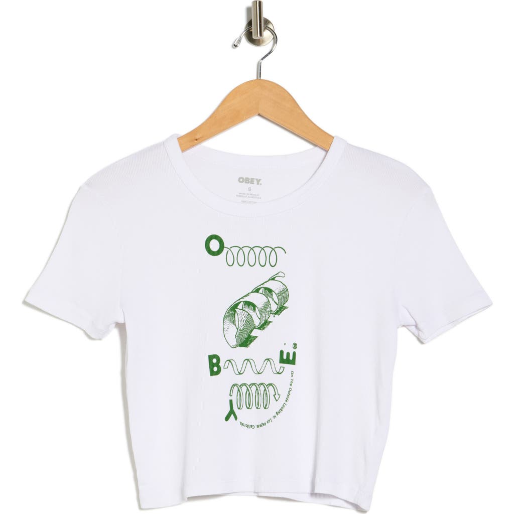 Obey On The Outside Looking In Graphic T-shirt In White