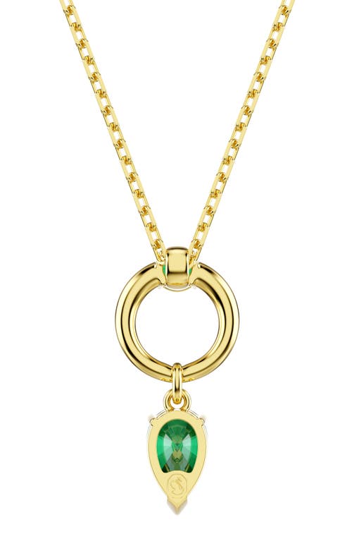 Swarovski Mesmera Gold-tone Plated Pendant Necklace In Gold