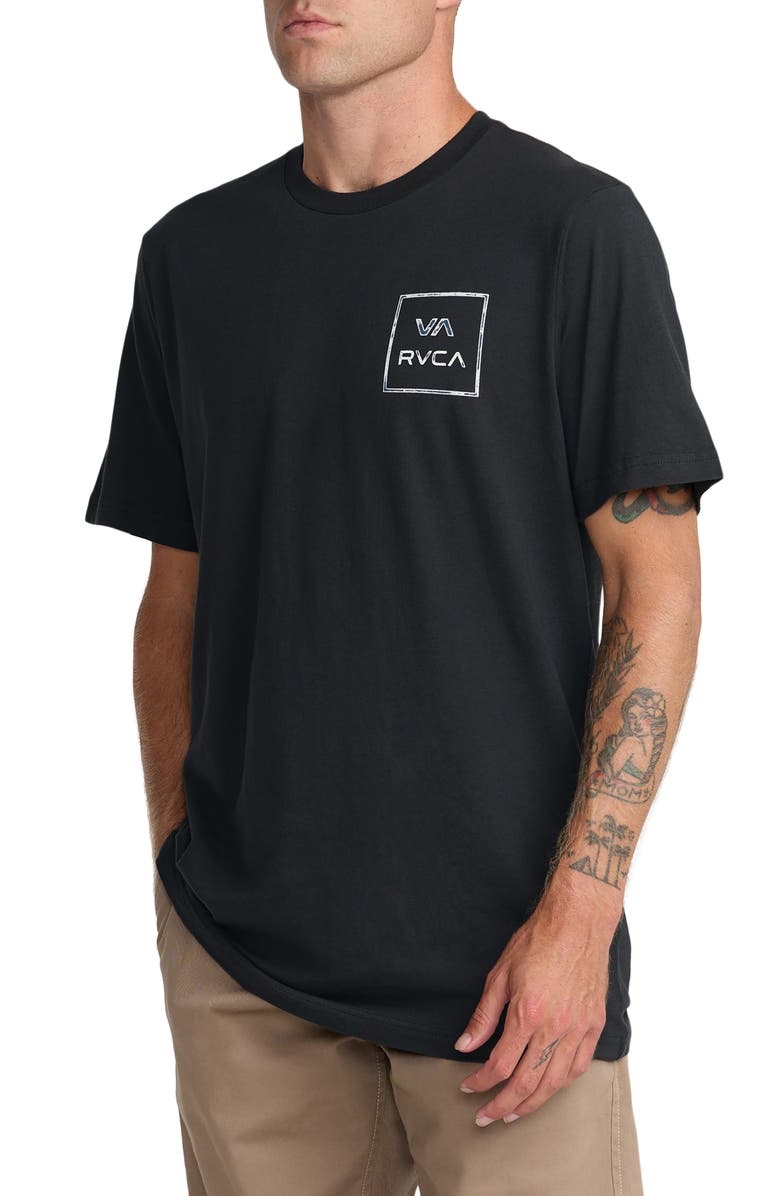 RVCA VA all the Way Cotton Graphic T-Shirt, Alternate, color, Pirate Black