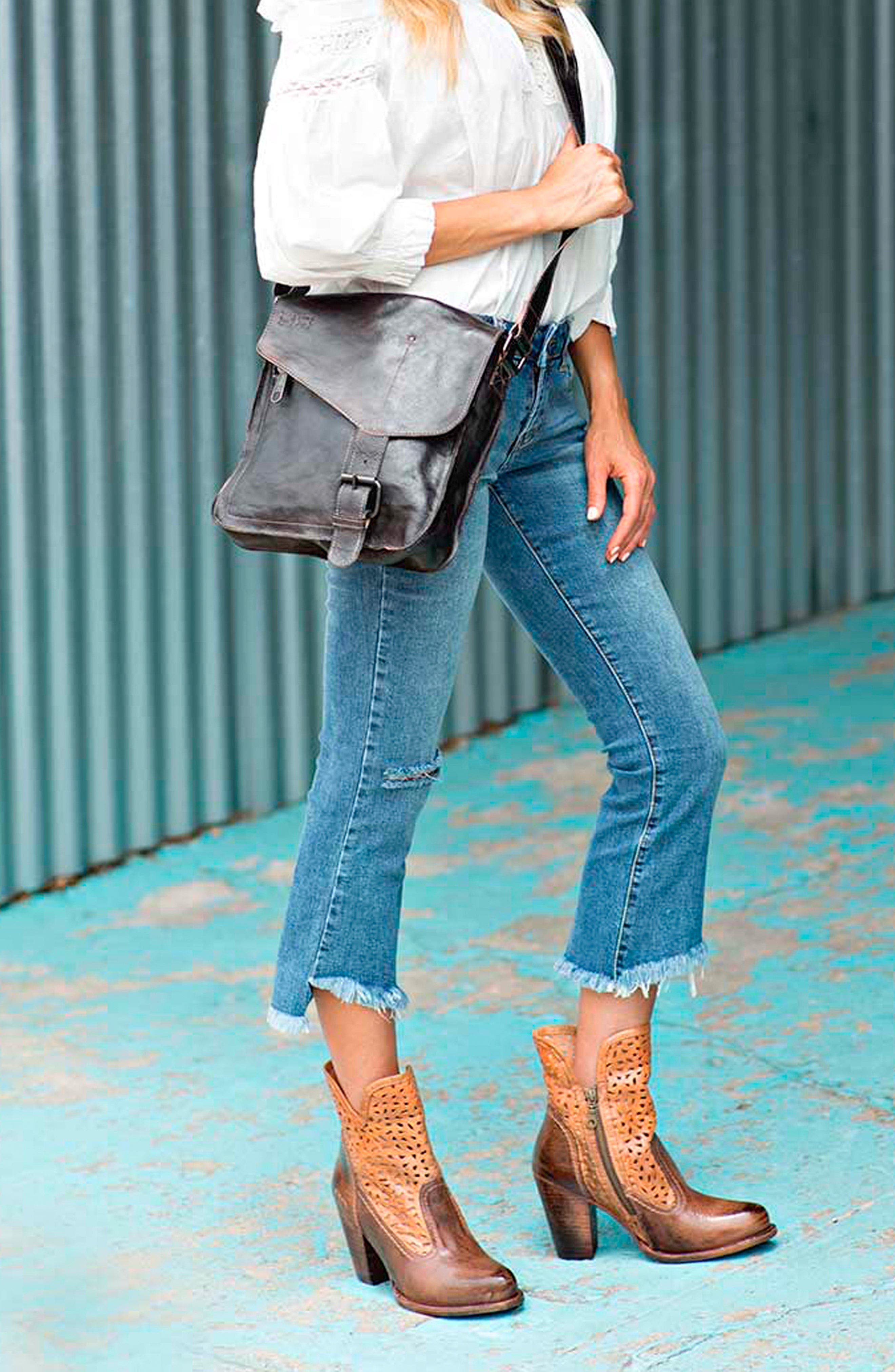 Bed Stu Venice Beach Handbag, Alternate, color, Black Rustic