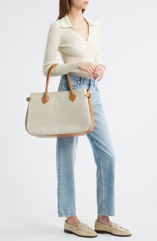 Reformation Oversize Patrizia Canvas & Leather Bag