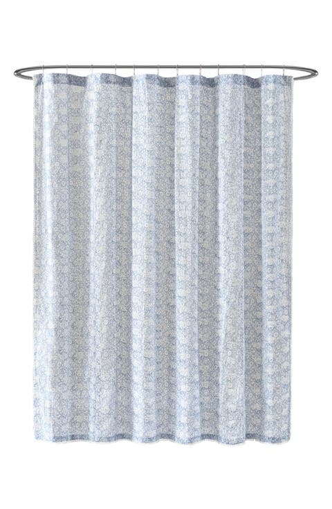 Ikat Eyelet Shower Curtain