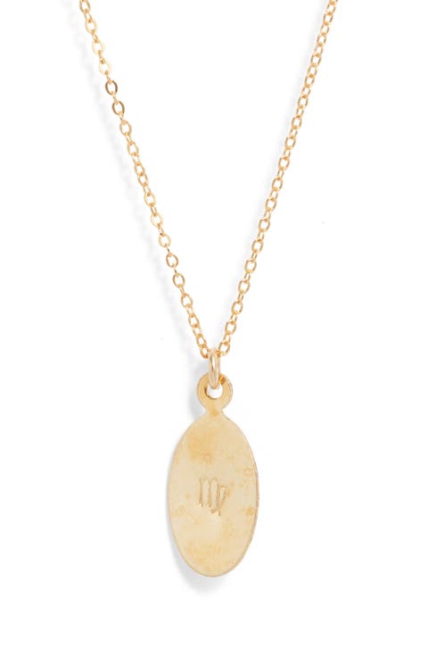 Zodiac Horoscope Pendant Necklace