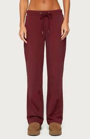 EDIKTED Quinn Straight Leg Sweatpants