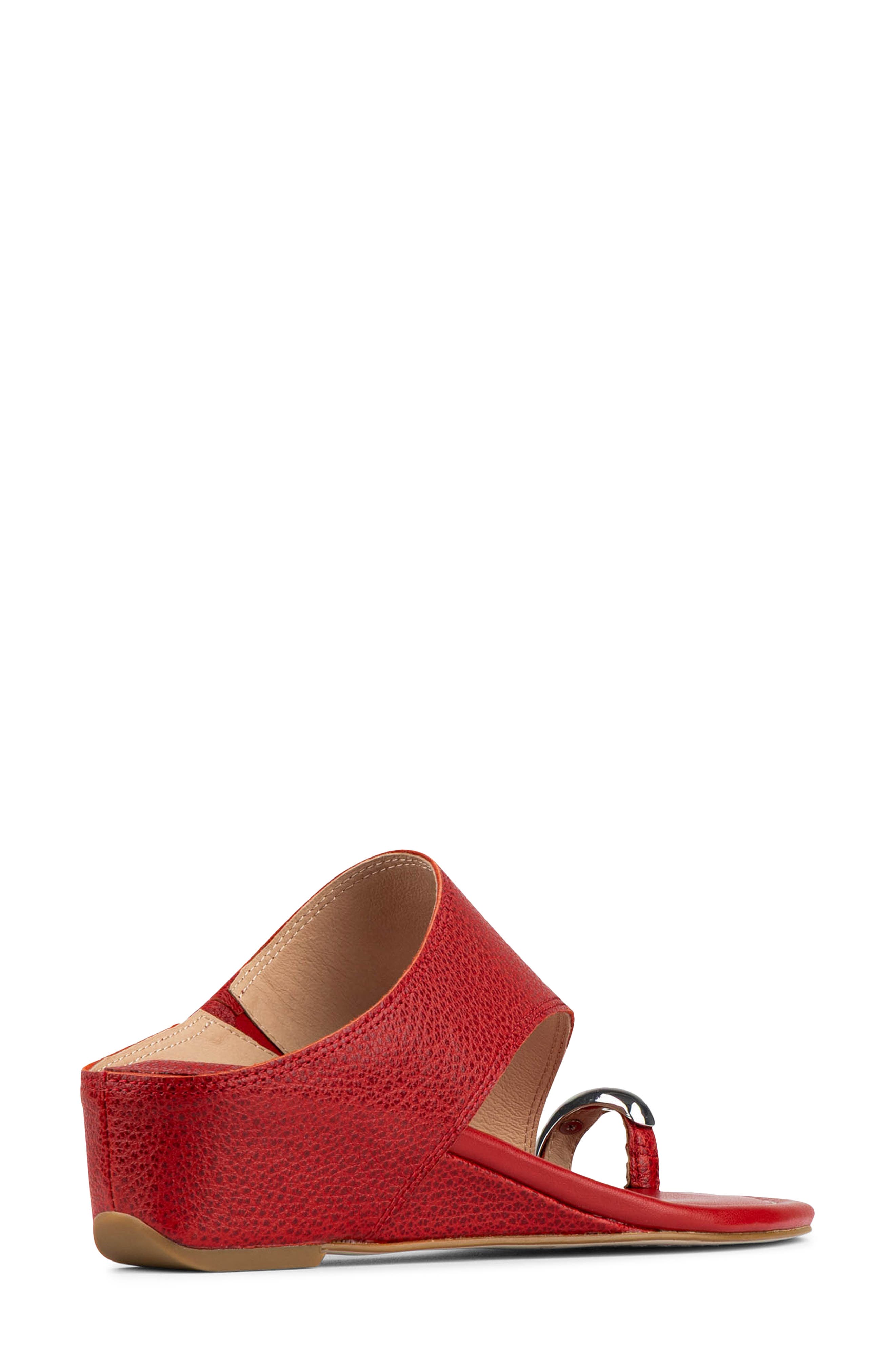 Donald Pliner Vesna Toe Ring Wedge Sandal, Alternate, color, Tomato