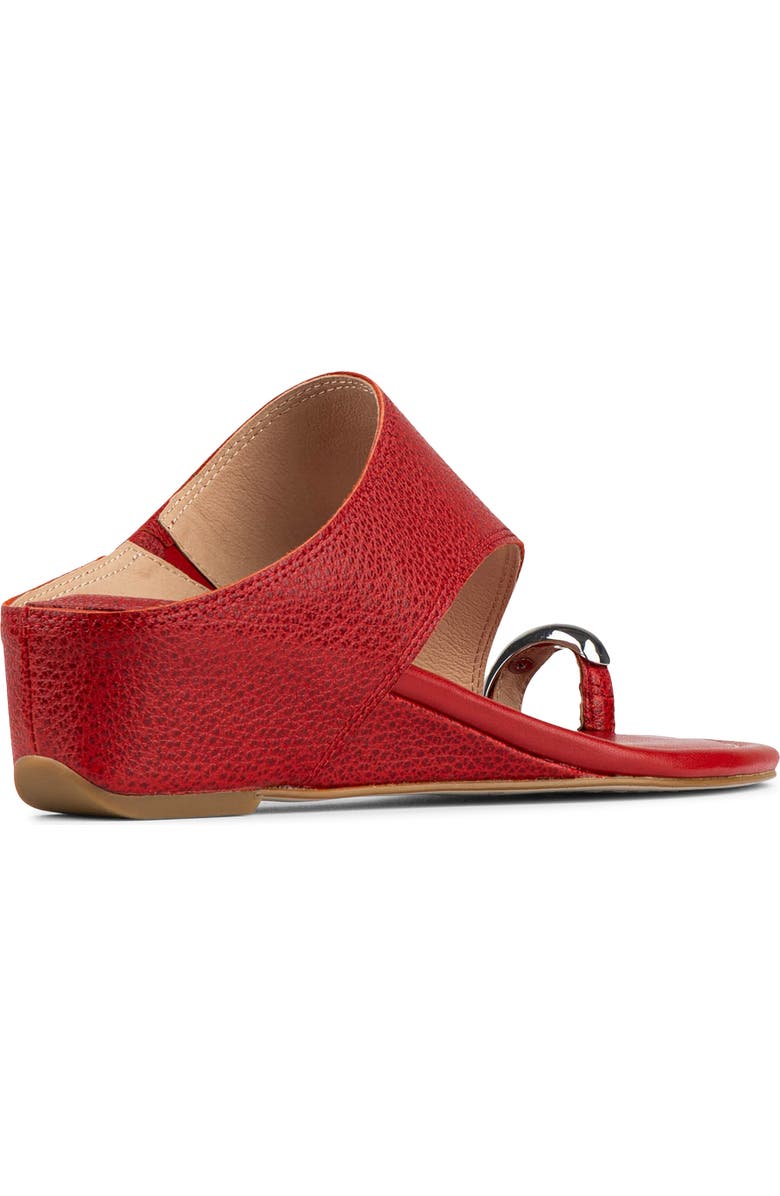 Donald Pliner Vesna Toe Ring Wedge Sandal, Alternate, color, Tomato