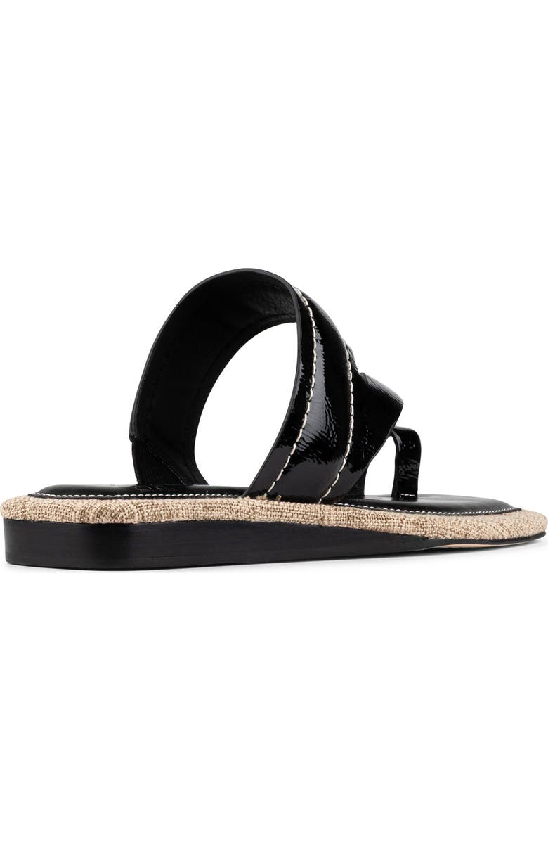 Donald Pliner Wedge Toe Loop Sandal, Alternate, color, Black