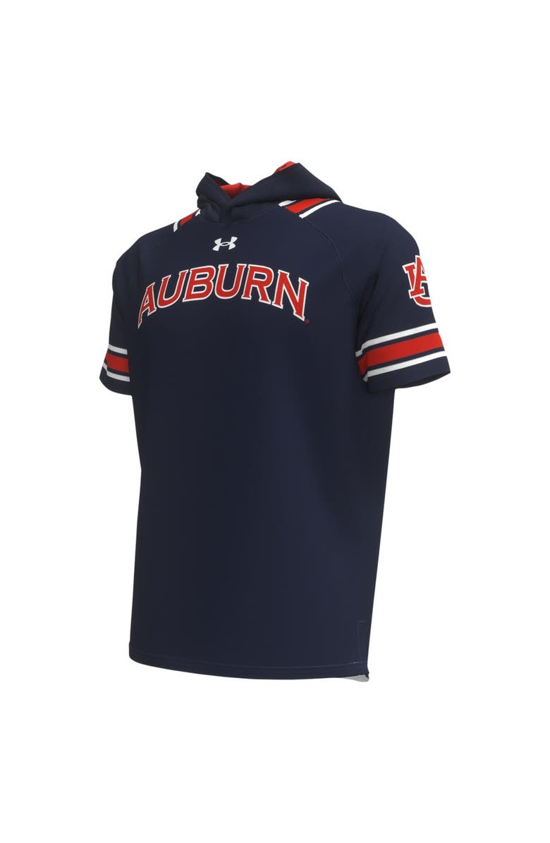 Under Armour Men's Under Armour Navy Auburn Tigers Shooter Raglan Hoodie T-Shirt, Alternate, color, Navy