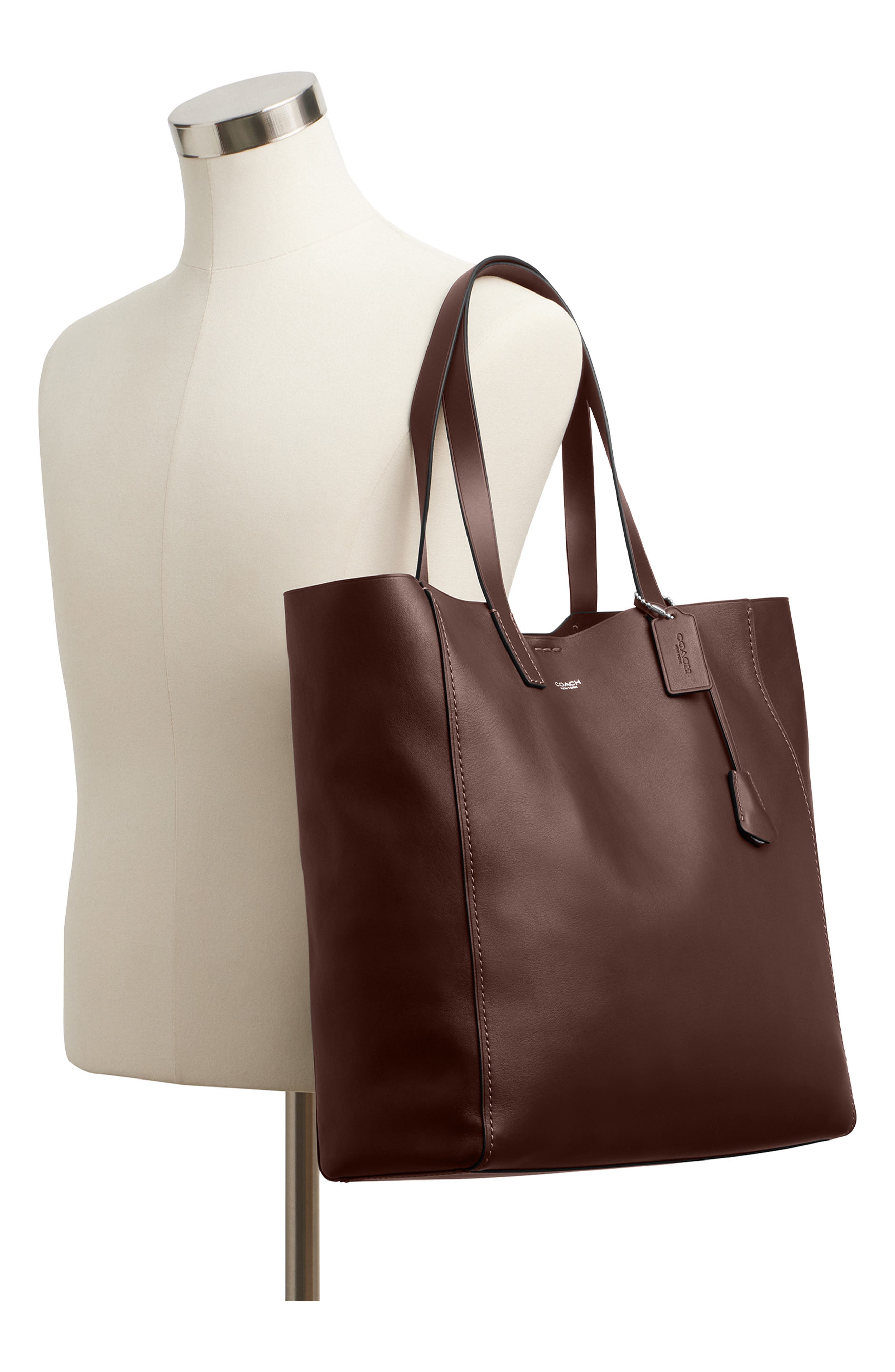 COACH Broadway Tote Bag, Alternate, color, Maple