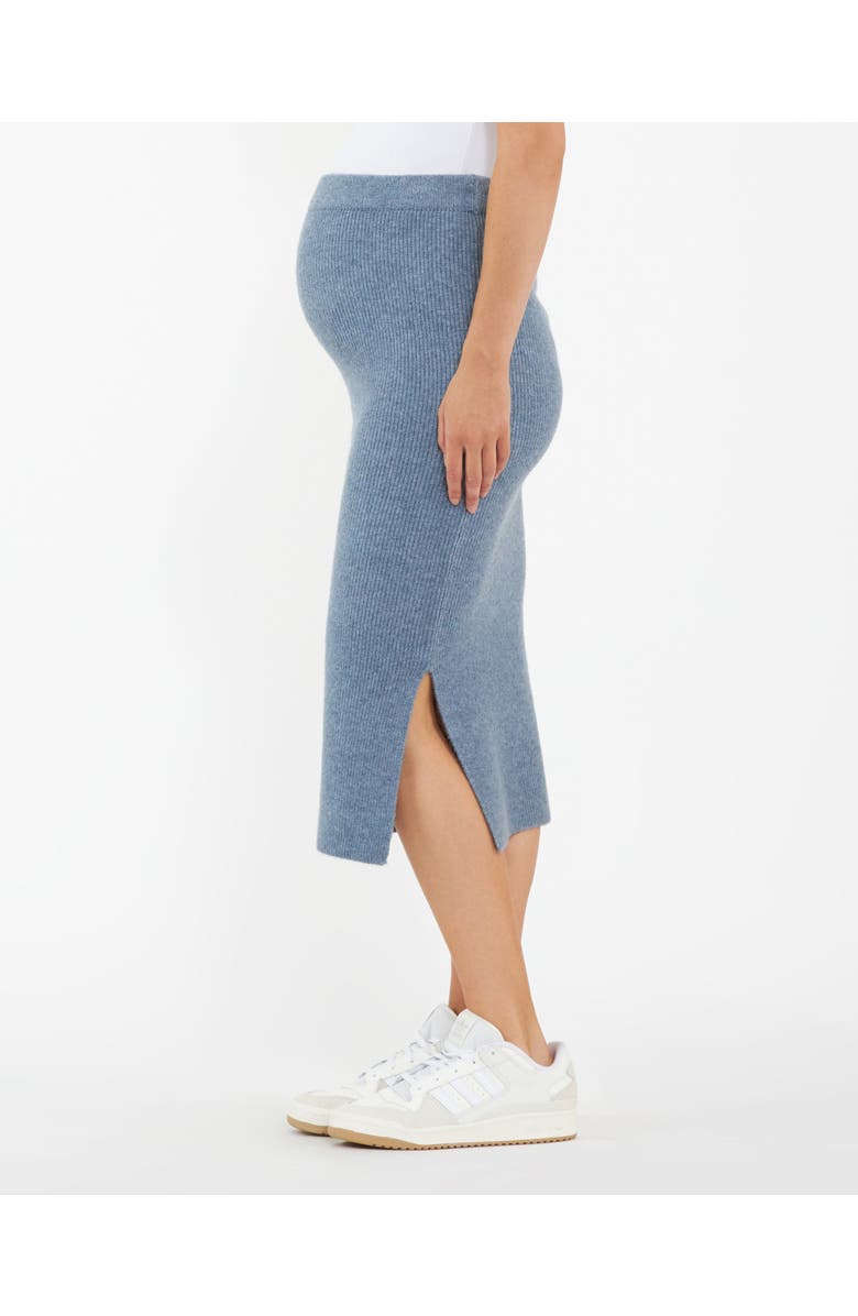 Ripe Maternity Dani Knit Skirt Denim Marle, Alternate, color, Denim Marle