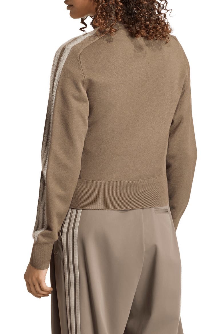 Knit Track Top, Alternate, color, BRANCH/ SILVER PEBBLE
