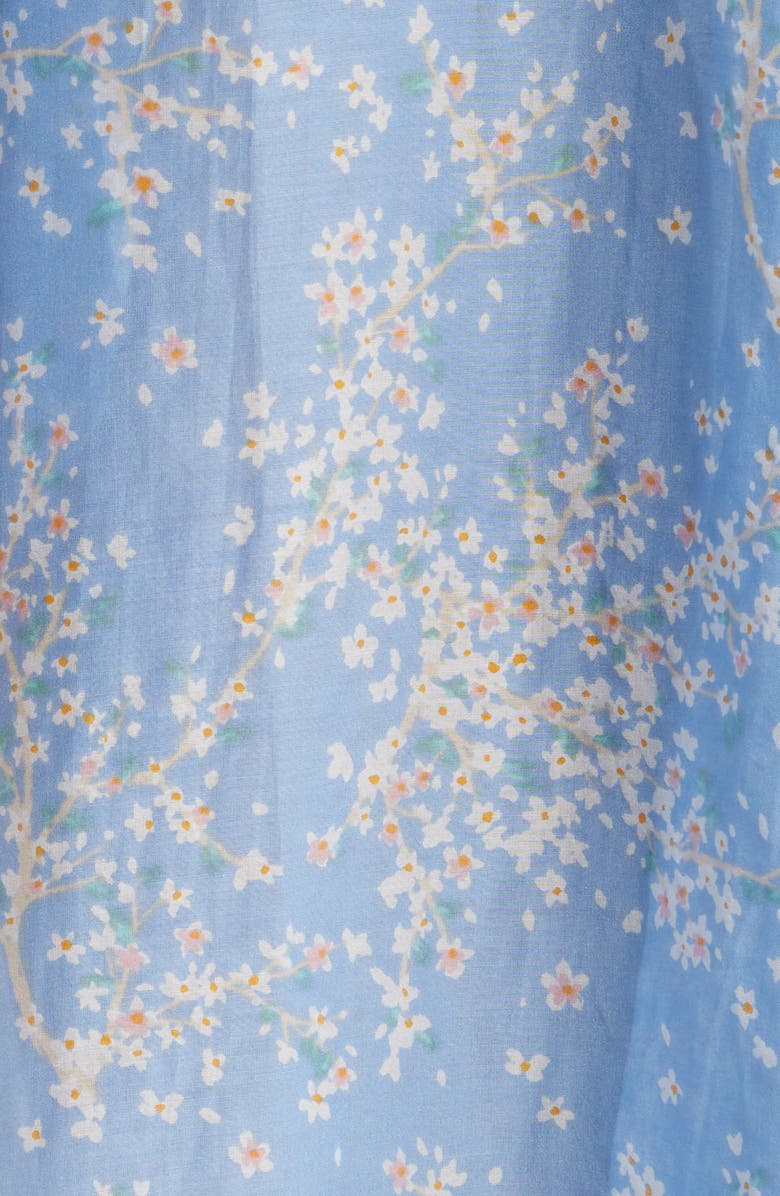 Papinelle Cheri Blossom Cotton & Silk Robe, Alternate, color,