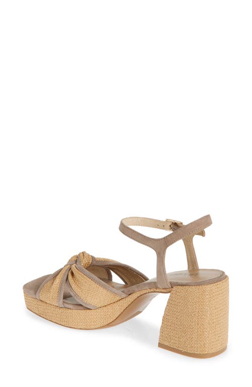 Vaneli Mina Platform Sandal In Natural/military