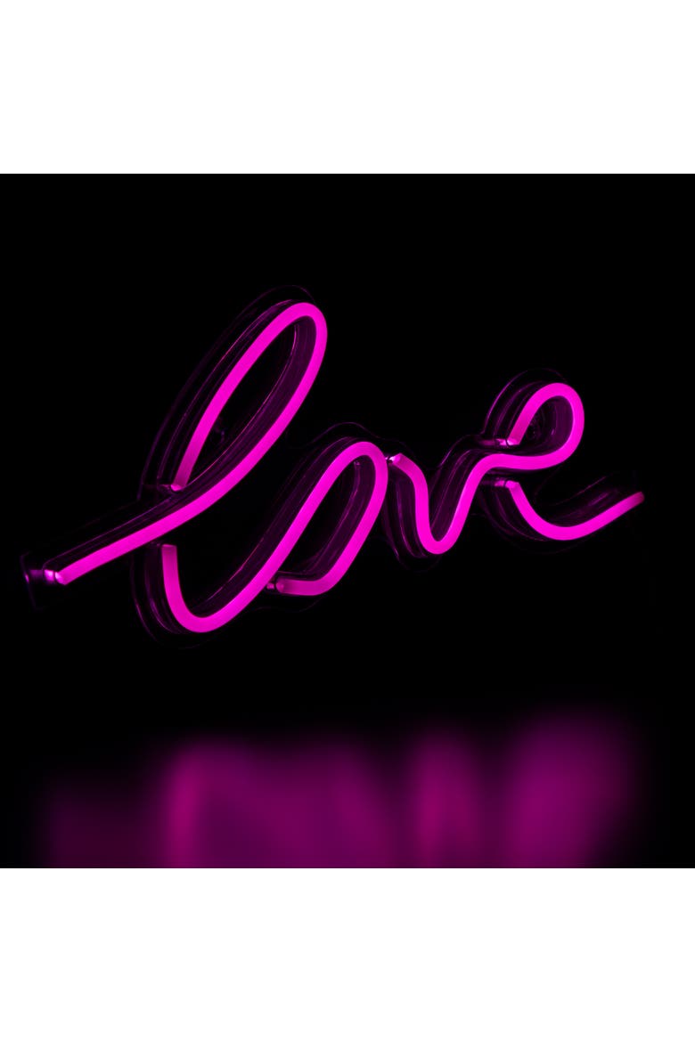 LED Love Neon Lighted Wall Sign - 18" - Pink, Alternate, color, Pink