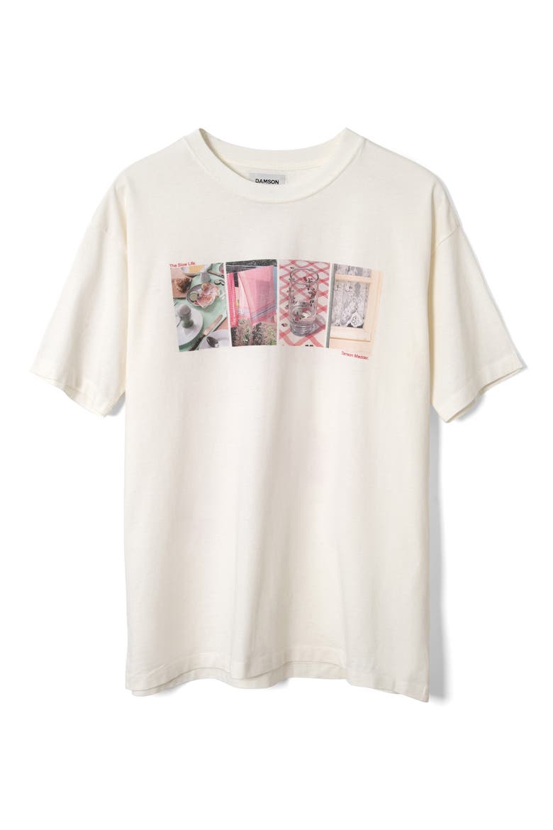 Slow Life Crossword Graphic T-Shirt, Alternate, color, OFF WHITE