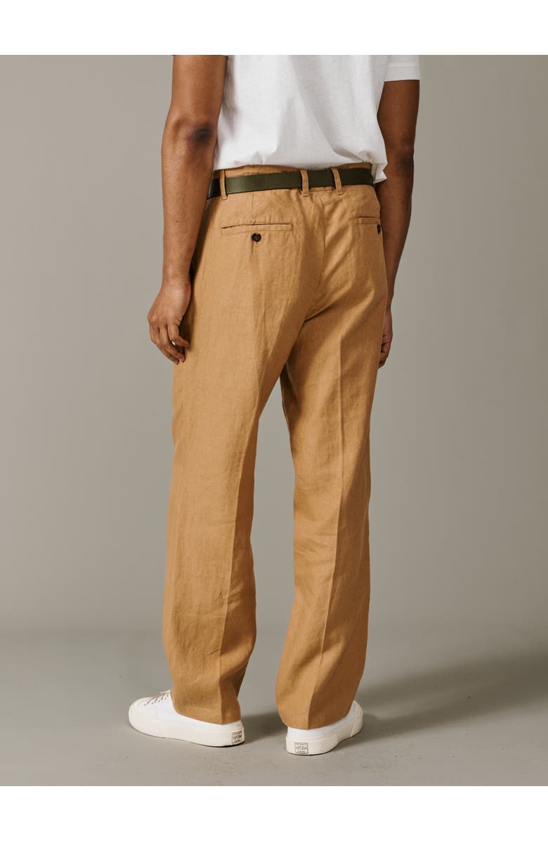 Aubin Belvedere Relaxed Linen Trouser, Alternate, color, Mustard