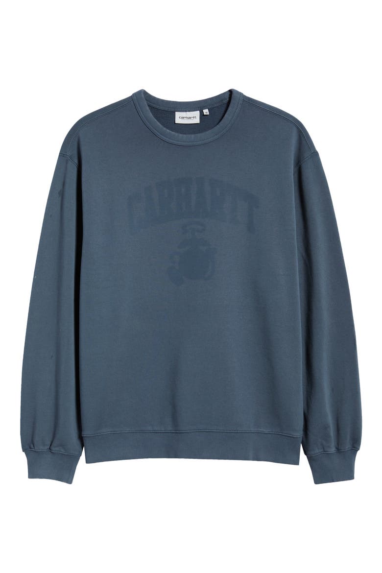 Faded Ponds Corps Graphic Sweatshirt, Alternate, color, DEEP NIGHT (HEAVY STONE WASH)