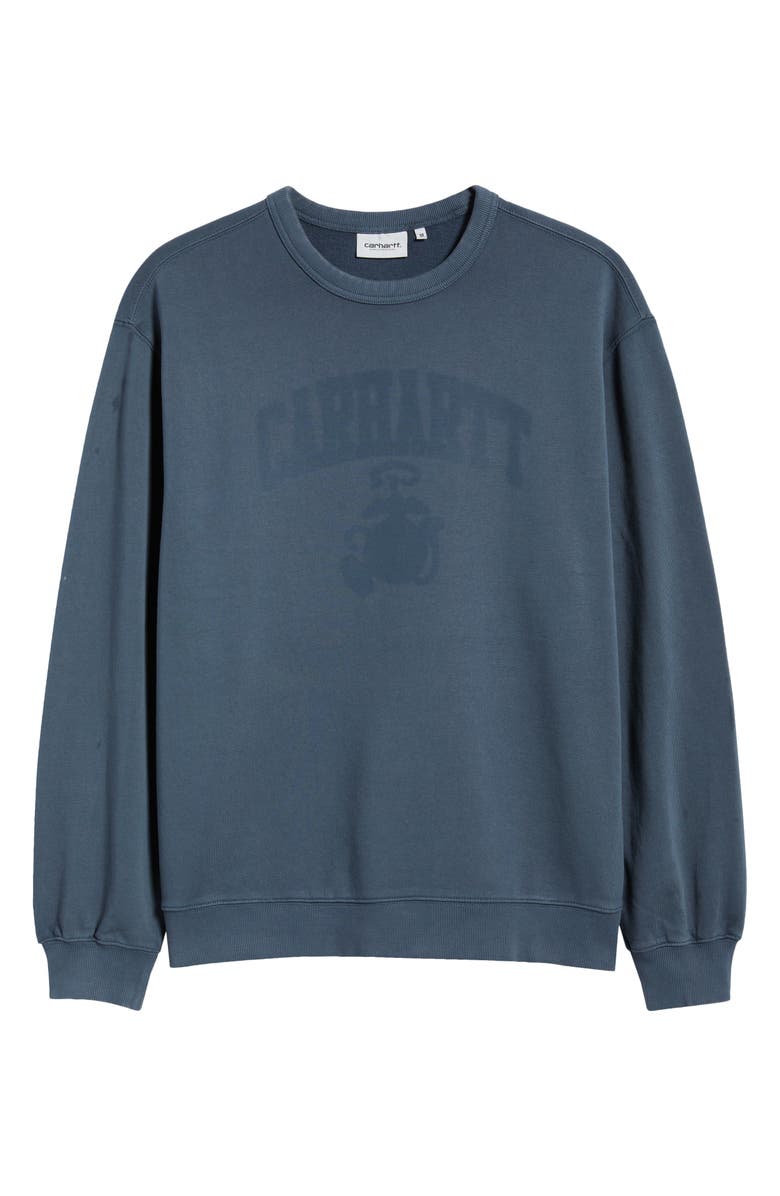 Carhartt Work In Progress Faded Ponds Corps Graphic Sweatshirt, Alternate, color, Deep Night (Heavy Stone Wash)