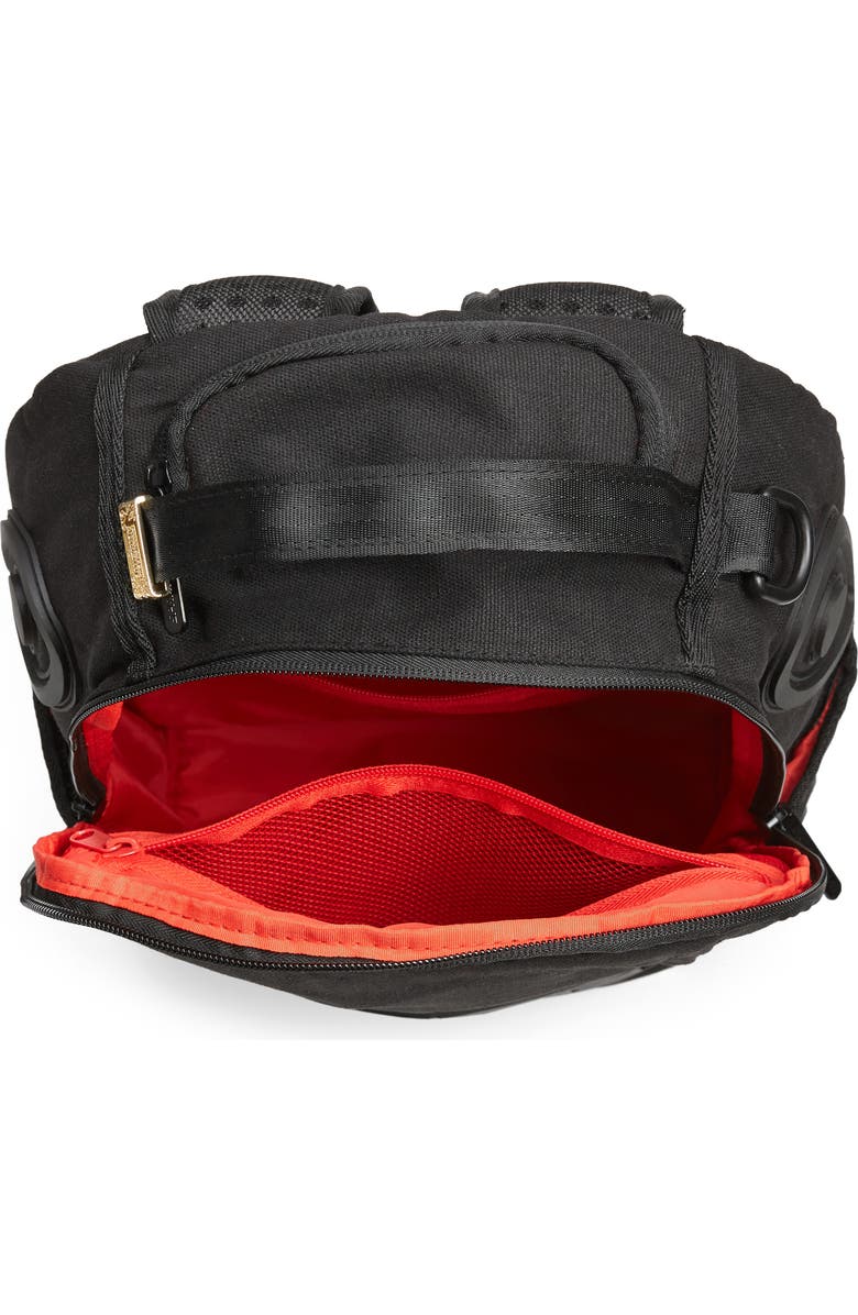 Sprayground Ghost Rubber Shark Black Backpack, Alternate, color,