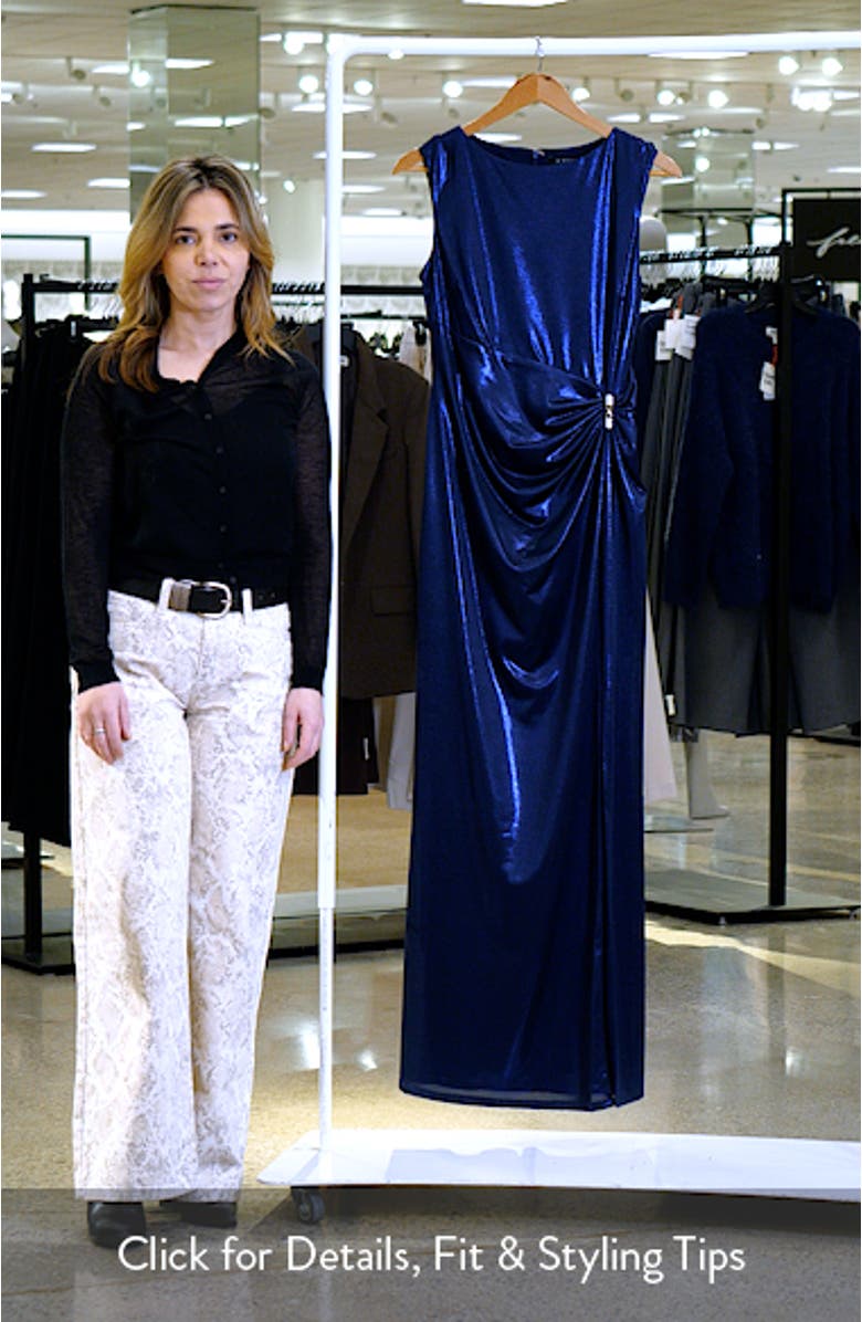 Metallic Sleeveless Gown, sales video thumbnail