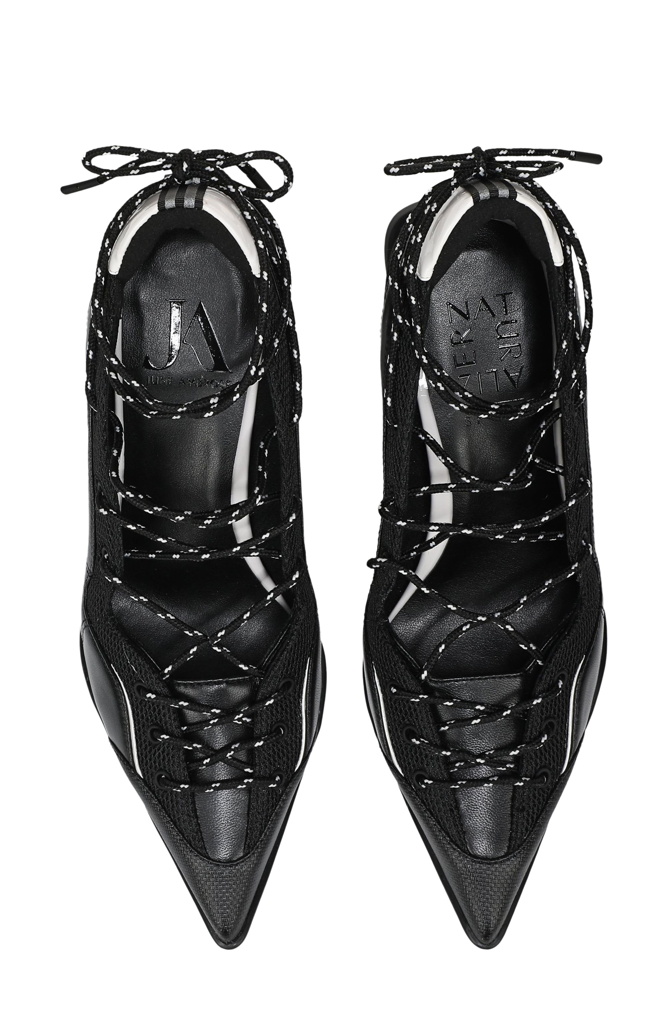 Naturalizer x June Ambrose Zyra Pointed Toe Sneaker Pump, Alternate, color, Black