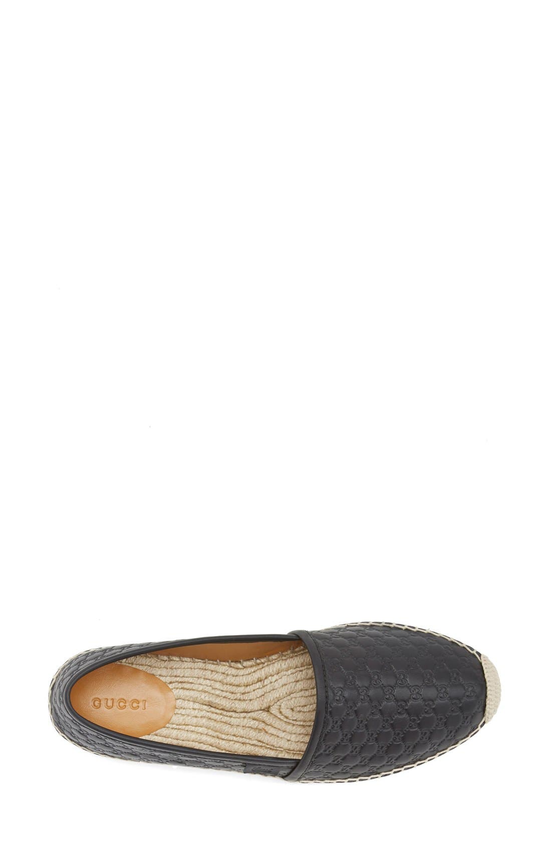 Gucci 'Pilar' Espadrille Flat, Alternate, color, 