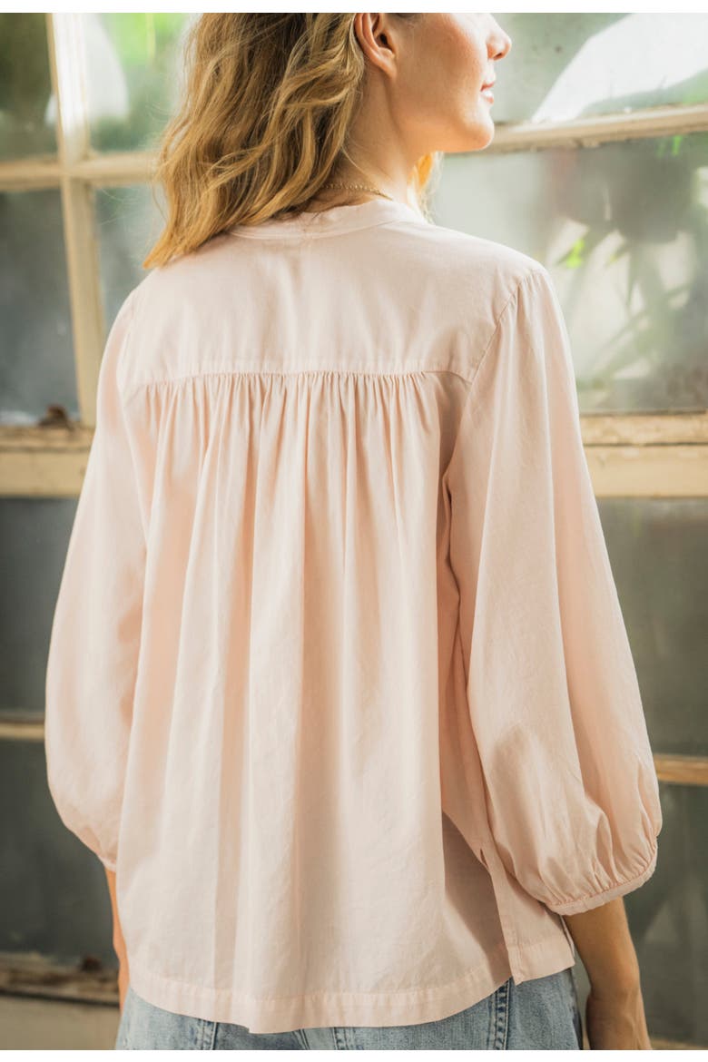 Poplin Peasant Top, Alternate, color, Sedona