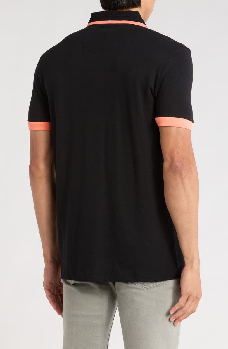 BOSS Paddy Cotton Polo, Alternate, color, Black
