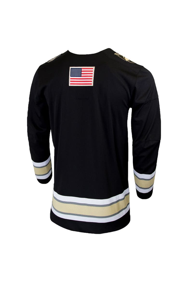 Men's Nike Black Army Black Knights Replica College Hockey Jersey, Alternate, color, Black